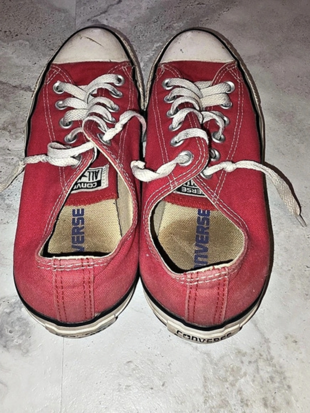 Converse Chuck Taylor All Star Low Top Red Sneakers US 5.5 - Picture 3 of 4